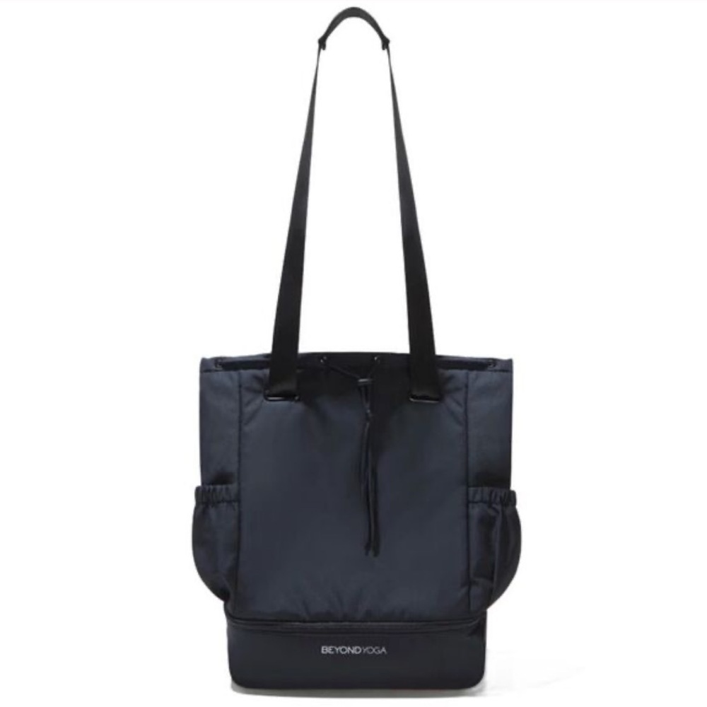 Beyond Yoga Black Convertible Shoulder Tote Backpack Gym Bag